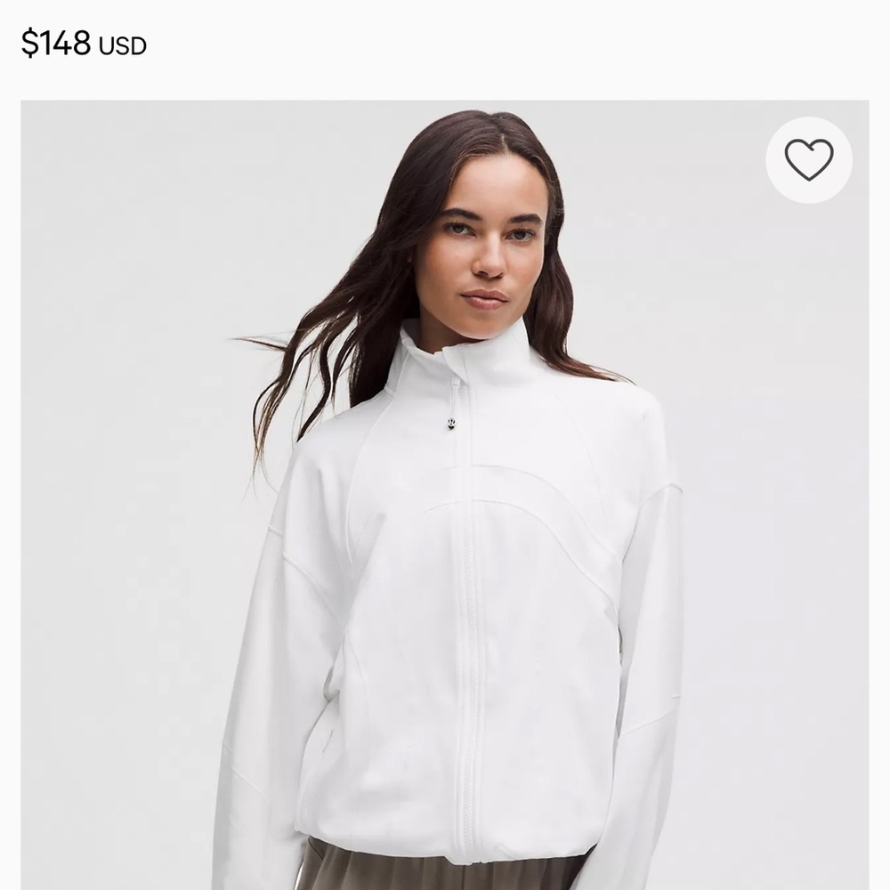 Lululemon white relaxed define jacket